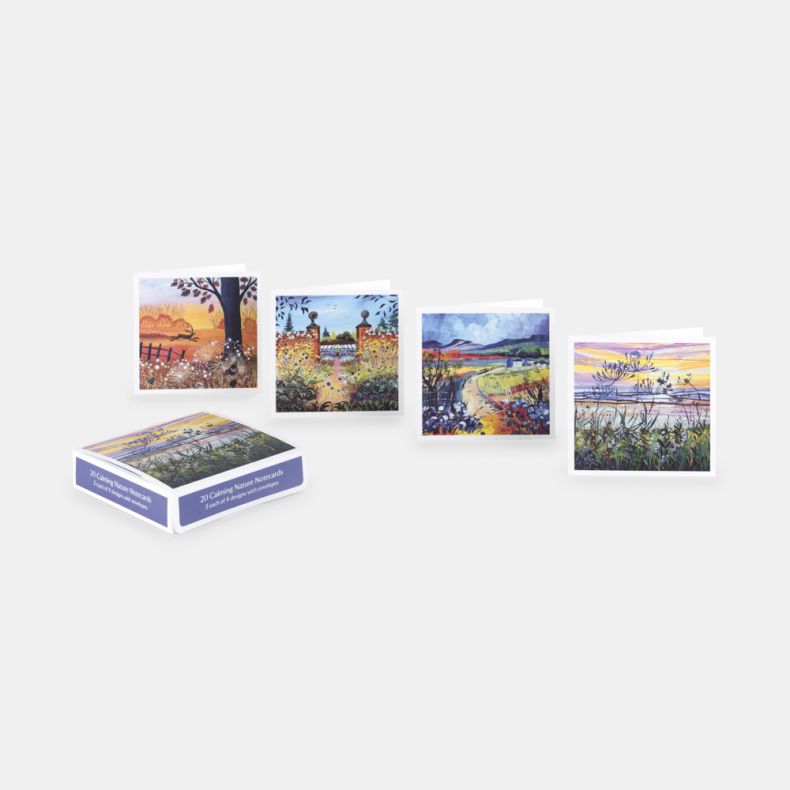 National Trust Calming Nature Notecards by Julia Rigby, Pack of 20