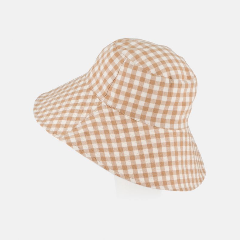 National Trust Camel Gingham Bucket Hat