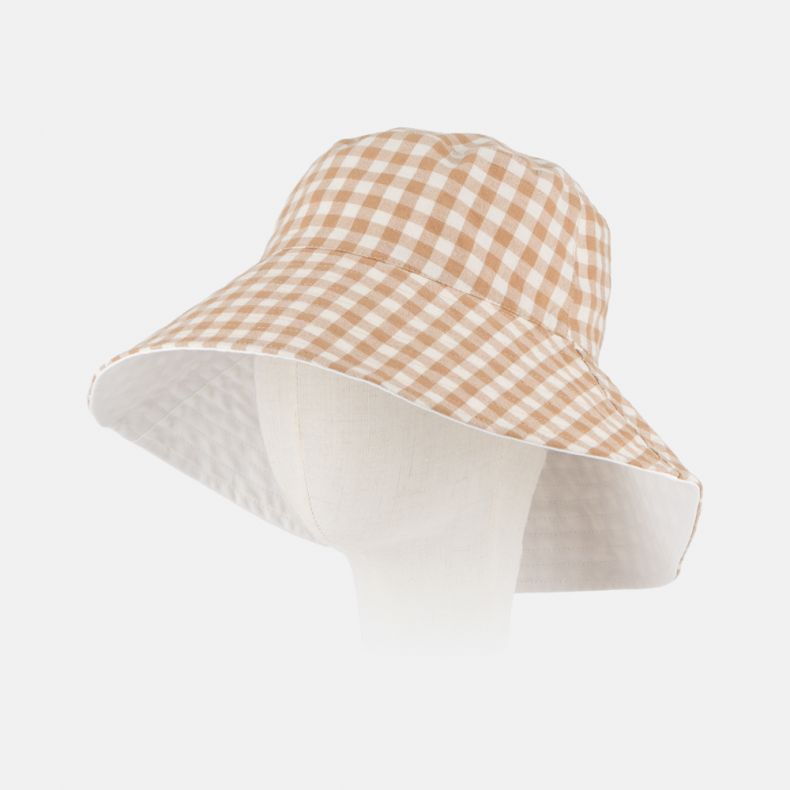 Camel Gingham Bucket Hat | National Trust Shop