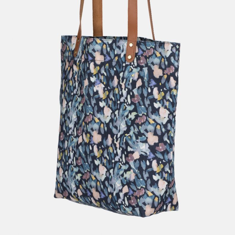National Trust Glendurgan Ditsy Navy Organic Cotton Shopper Bag