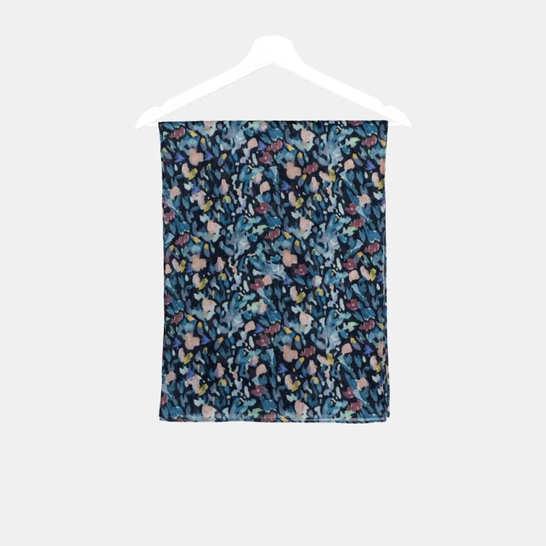 National Trust Glendurgan Ditsy Navy Organic Cotton Scarf