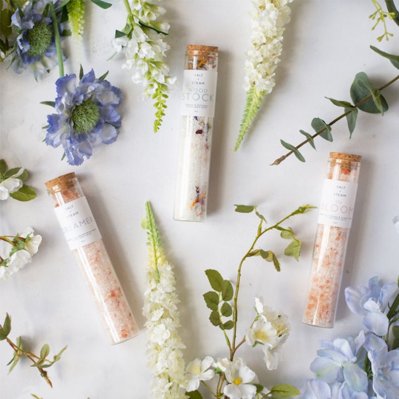 Salt + Steam Flower Power Bath Salt Set