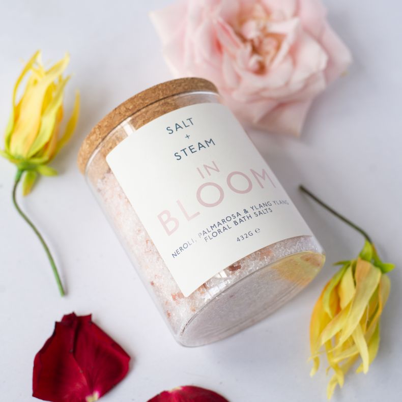 Salt + Steam In Bloom Bath Salts Jar