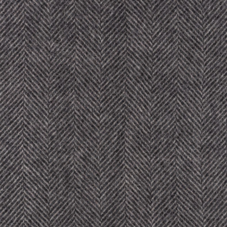 National Trust Herringbone Throw, Charcoal