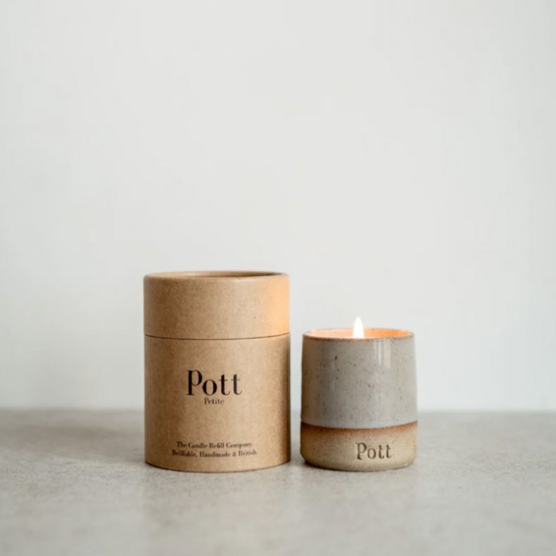 Pott Refillable Petite Candle, Tonka