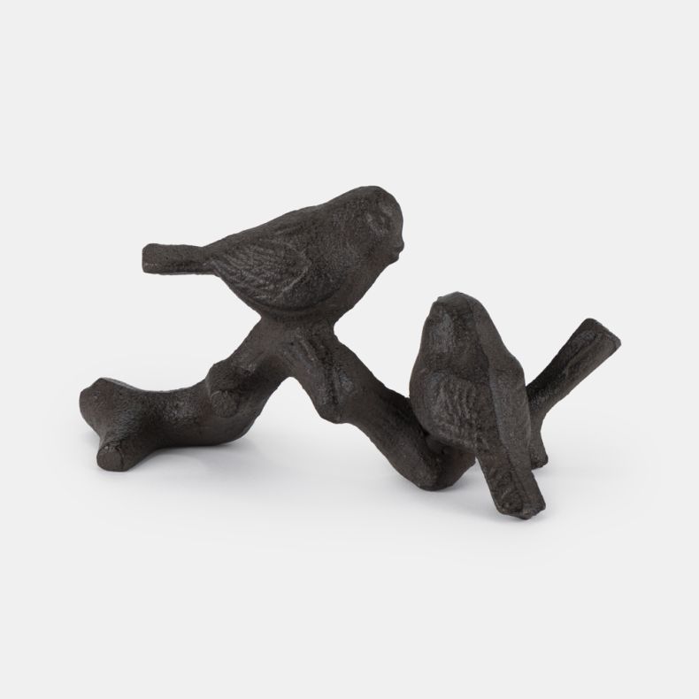 Cast Iron Birds on a Branch