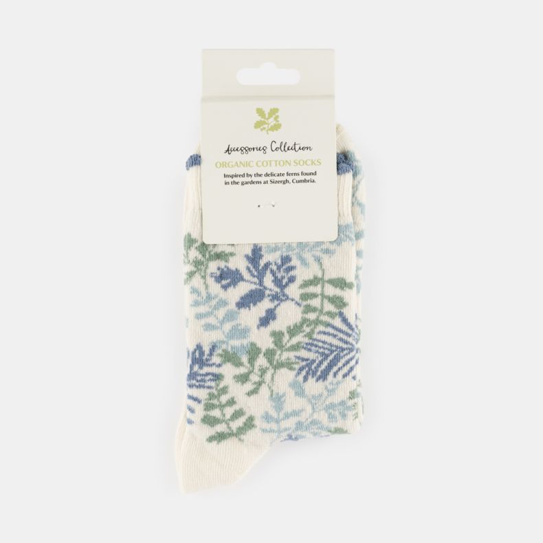 National Trust Sizergh Fern Organic Cotton Socks