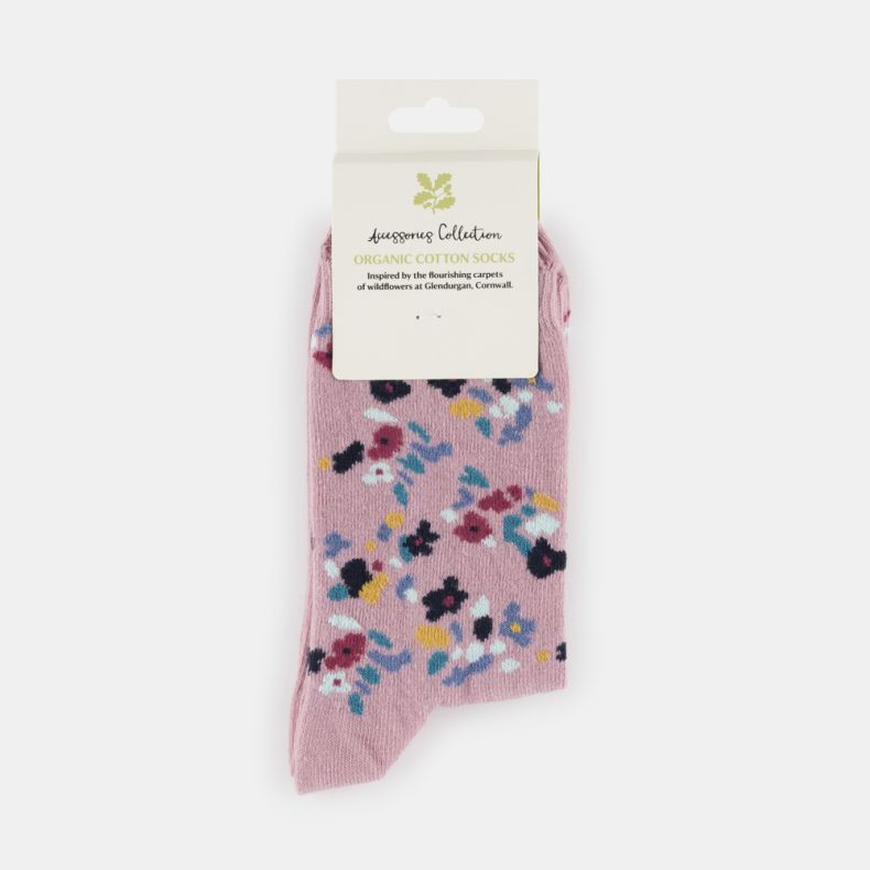 National Trust Glendurgan Floral Organic Cotton Socks