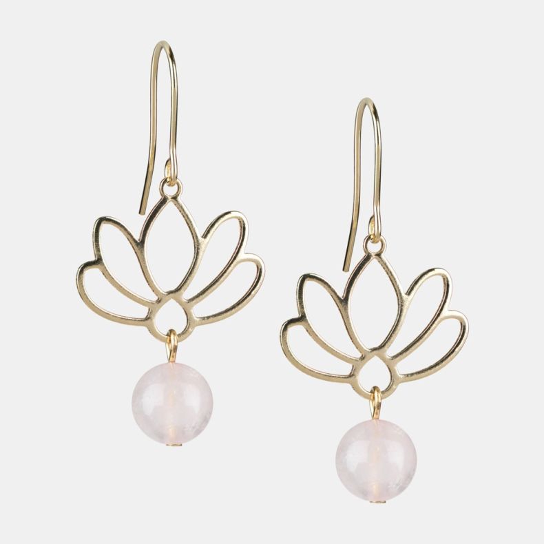 Copper Bee Blossom Earrings