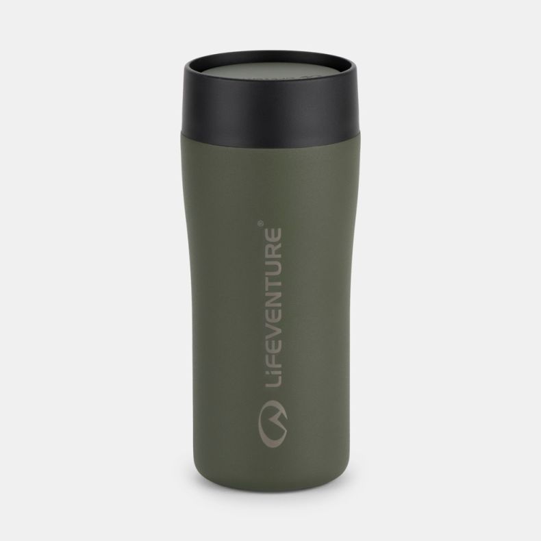 Lifeventure One Touch Thermal Mug Khaki 350ml