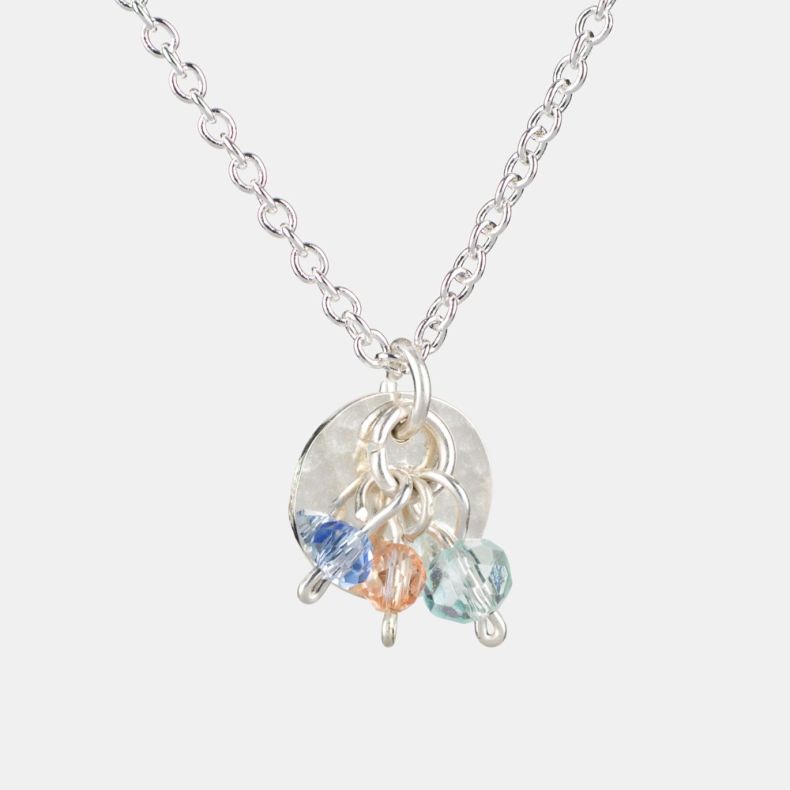 Just Trade Silver Plated Peacock Bead Necklace