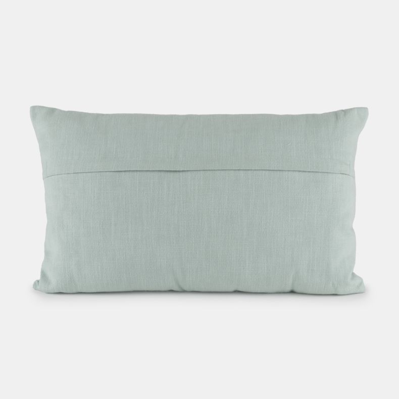 National Trust Embroidered Cushion, Duck Egg