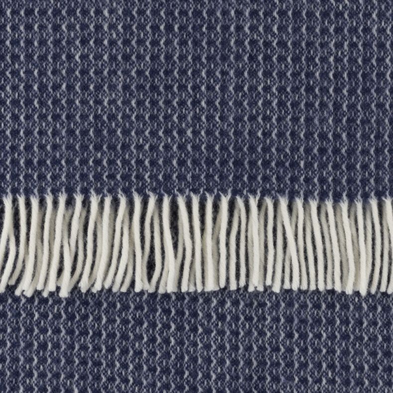National Trust Riverweave Throw, Crown Blue