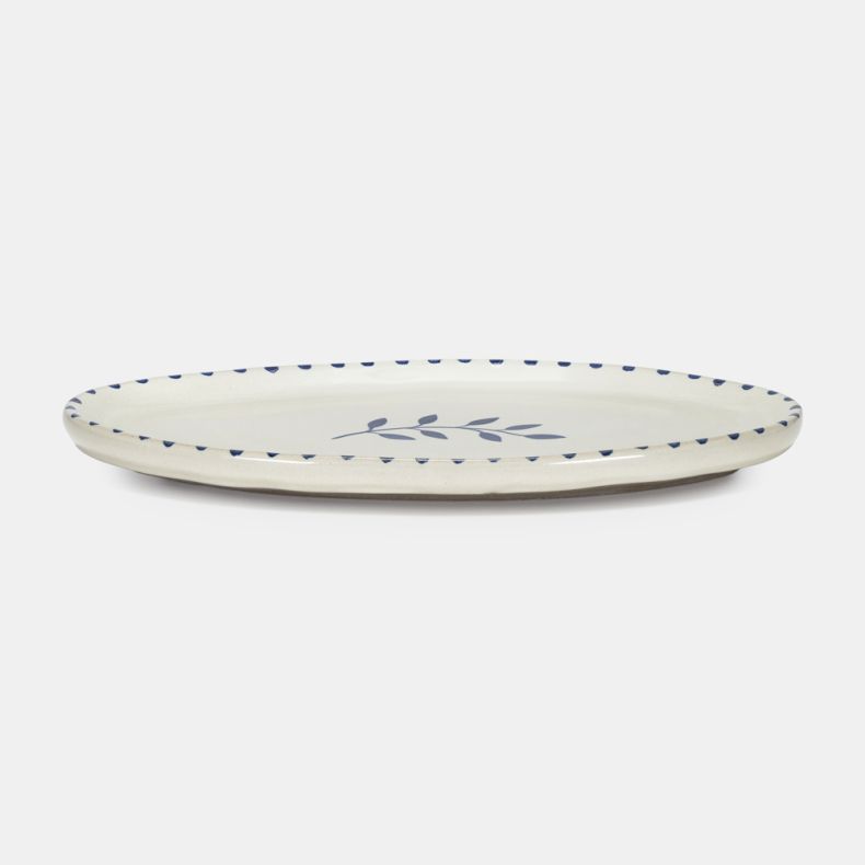 Botanic Oval Platter, Blue