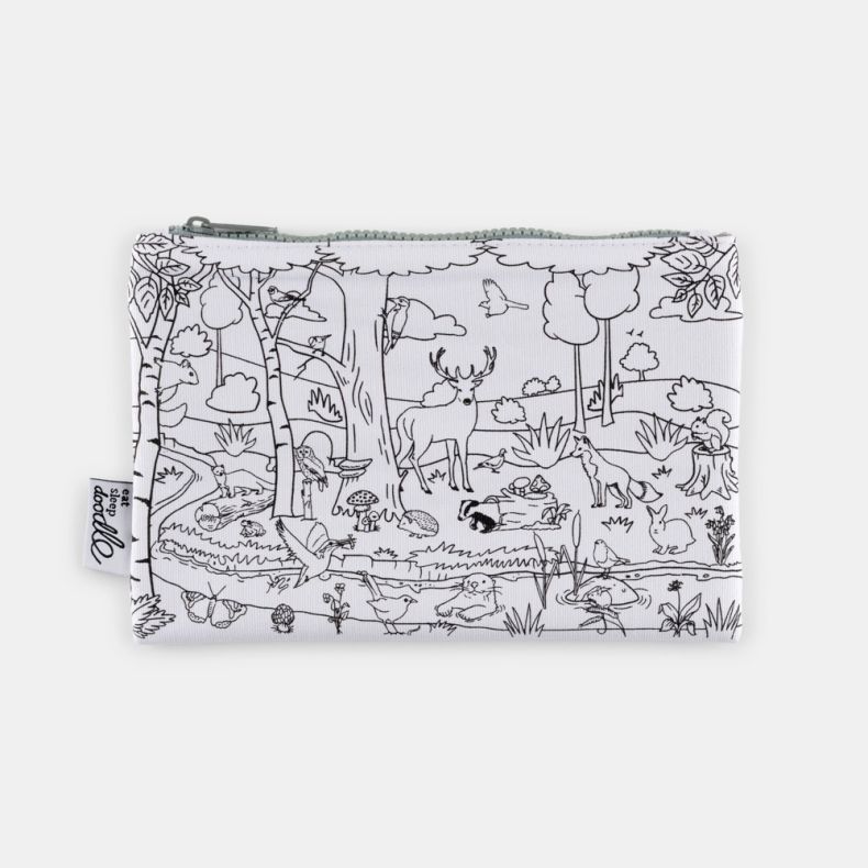 Colour-in Pencil Case Woodland