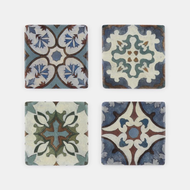 Tiles Coasters, Set of 4