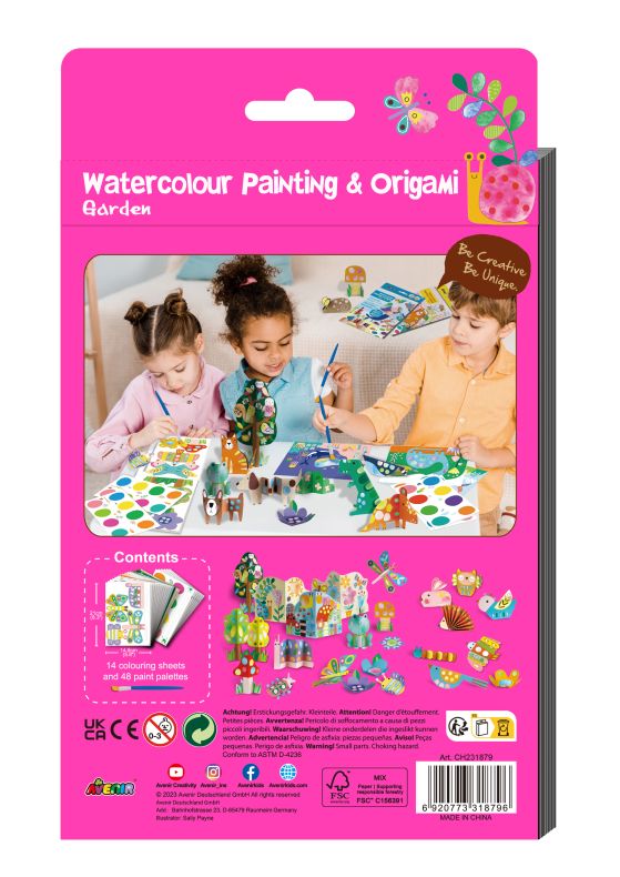 Avenir Water Colour Painting and Origami Garden