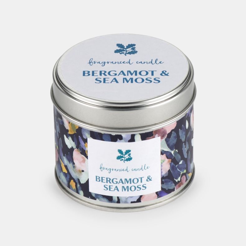 National Trust Tin Candle, Bergamot and Sea Moss