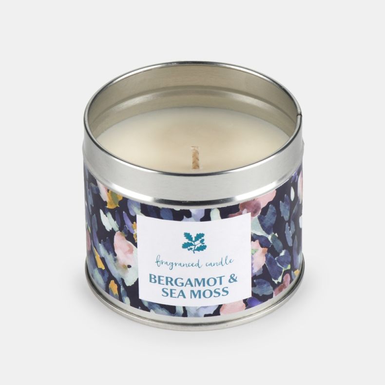 National Trust Tin Candle, Bergamot and Sea Moss