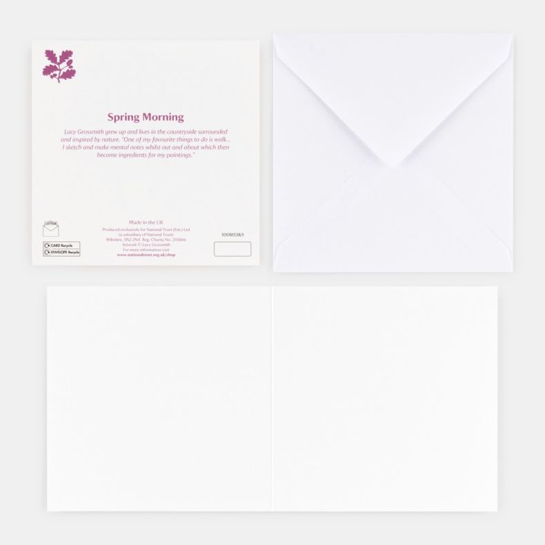 National Trust In Bloom Notecard Set by Lucy Grossmith, Pack of 20