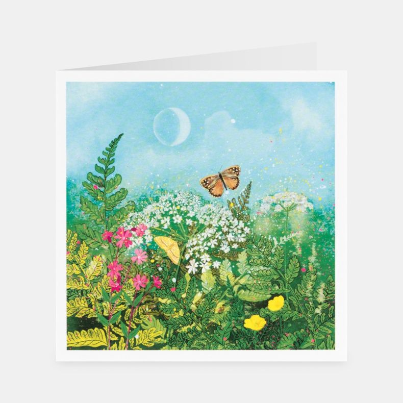 National Trust Wildflower Way Notecard Set by Jaqueline Wild, Pack of 20