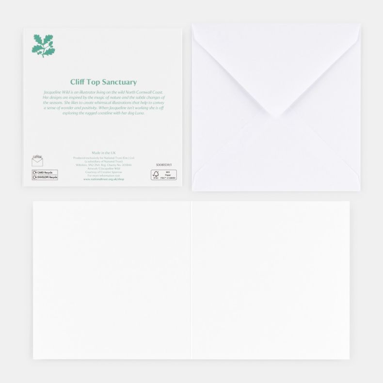 National Trust Wildflower Way Notecard Set by Jaqueline Wild, Pack of 20