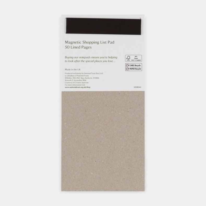 National Trust Wildflower Way Magnetic Notepad by Jaqueline Wild