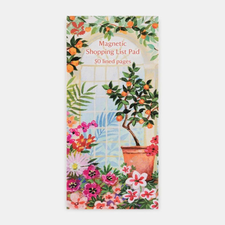 National Trust Glorious Greenhouse Magnetic Notepad by Lucy Grossmith