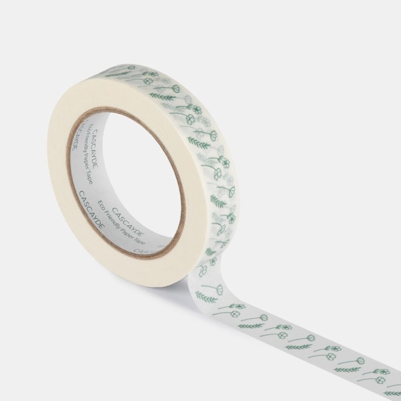 Green Flora Paper Tape