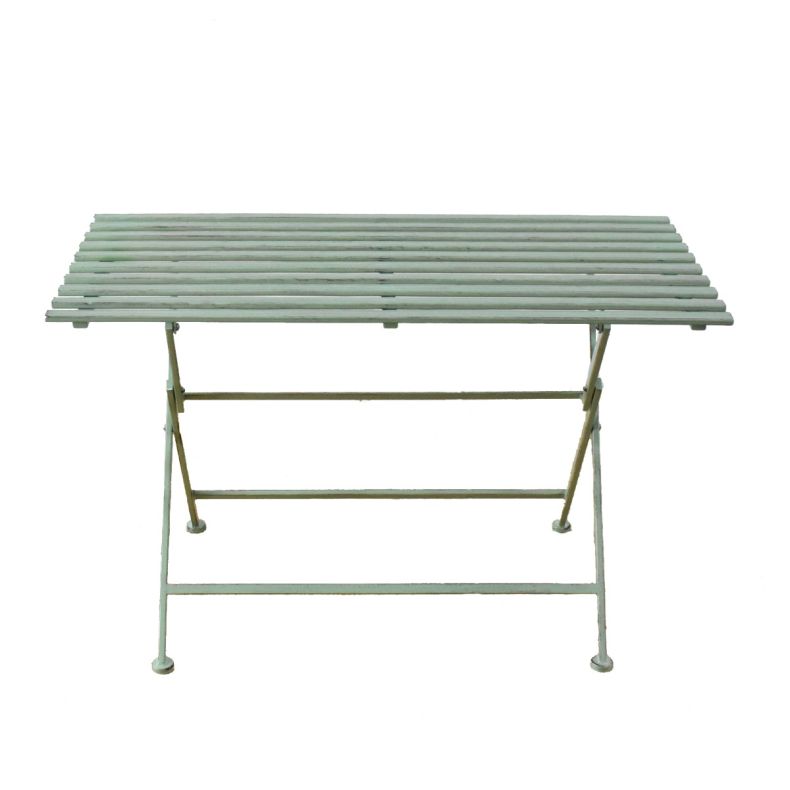 Slatted Table, Green