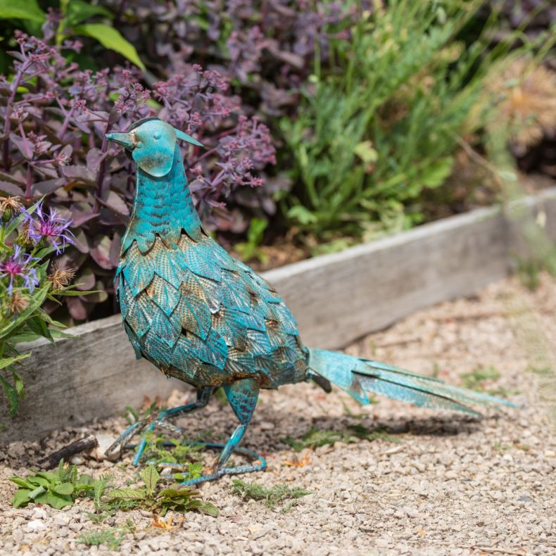 Pheasant Sculpture Antique finish
