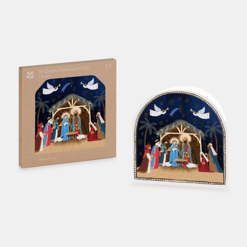 National Trust Nativity Christmas Cards Box of 10