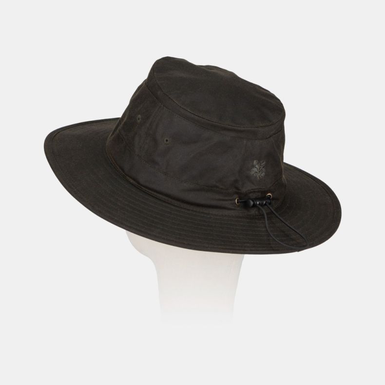 National Trust Olive Waxed Rambler Hat
