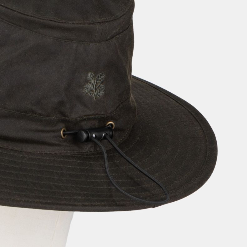 National Trust Olive Waxed Rambler Hat