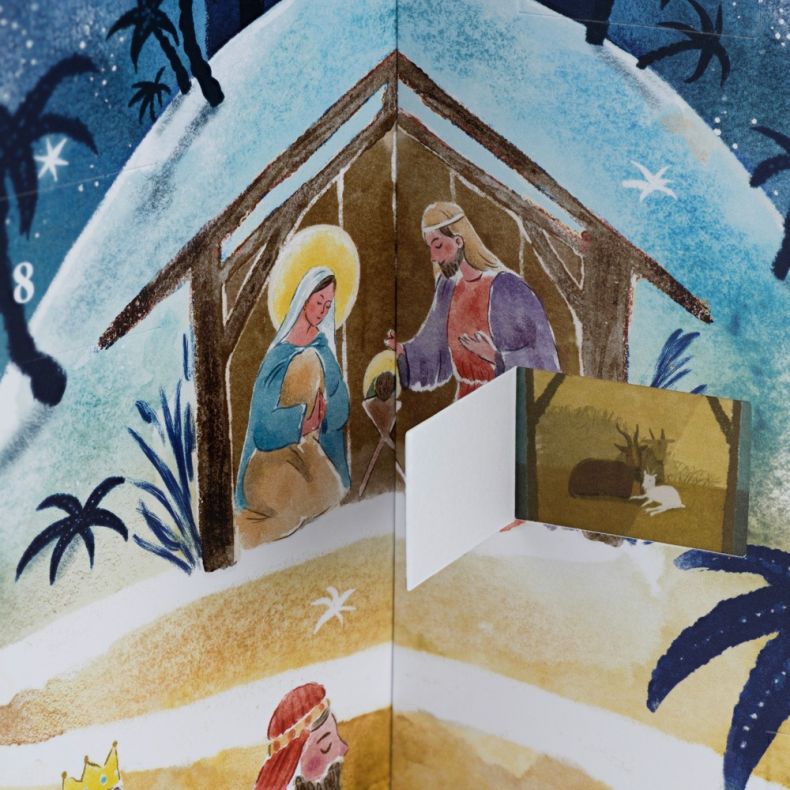 National Trust Nativity 3D Christmas Tree Advent Calendar