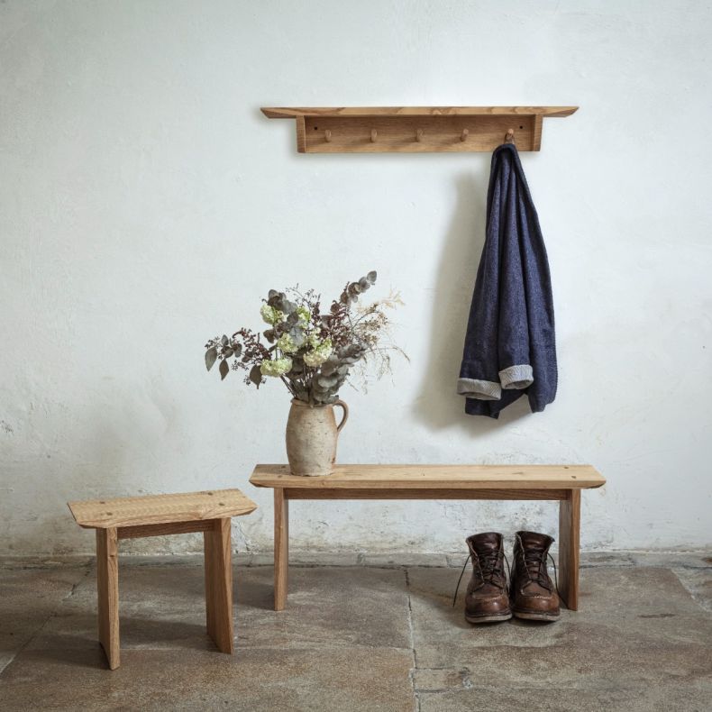 Cracket Backless Bench, Stourhead Sweet Chestnut