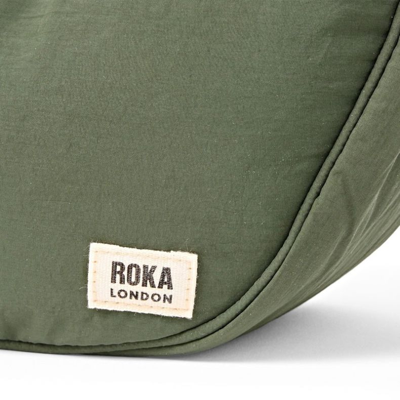 ROKA Farringdon Half Moon Olive Bag