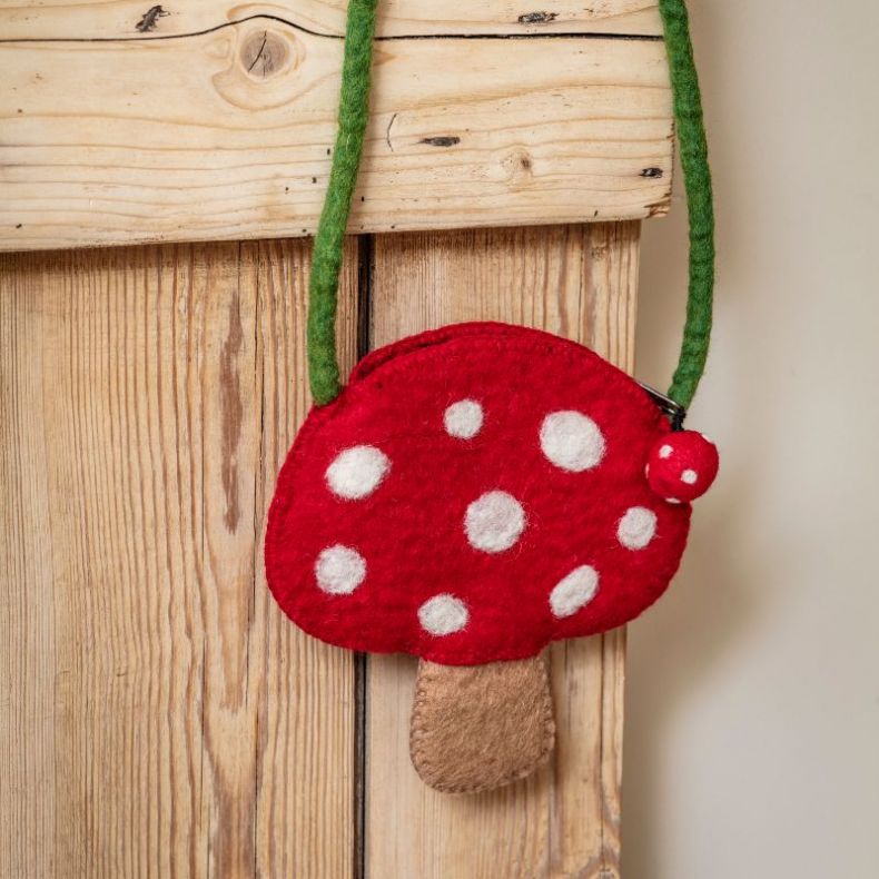 Children's Mushroom Felt Bag 