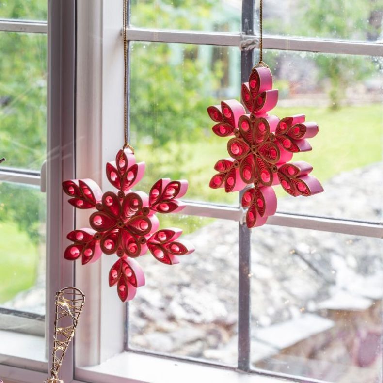 Quilled Paper Snowflake Decoration
