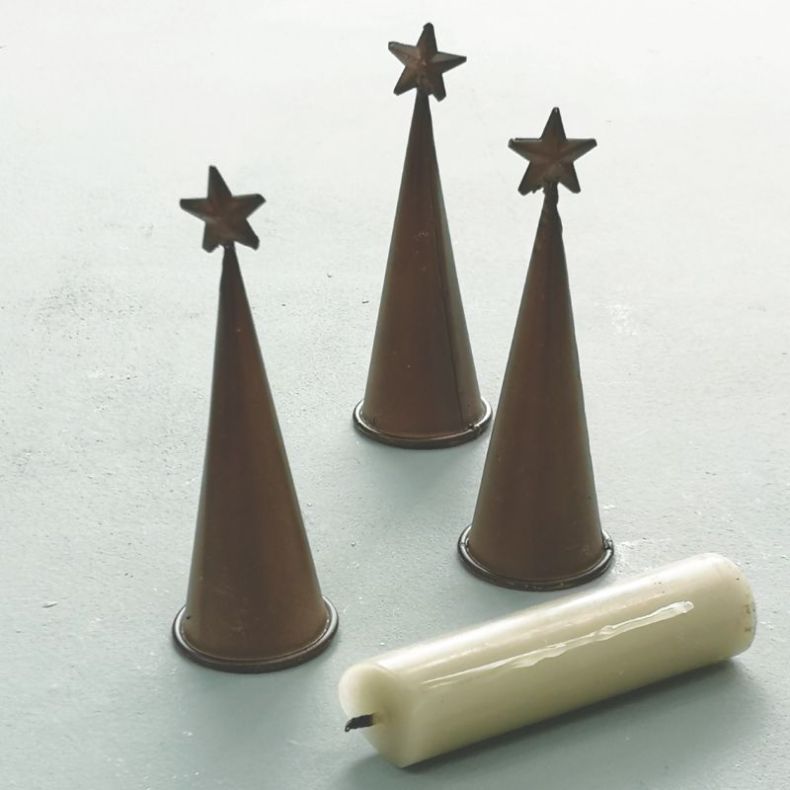 Star Candle Snuffer, Rust Brown