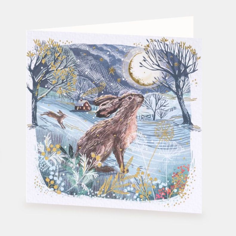National Trust Hare Christmas Cards Box of 10