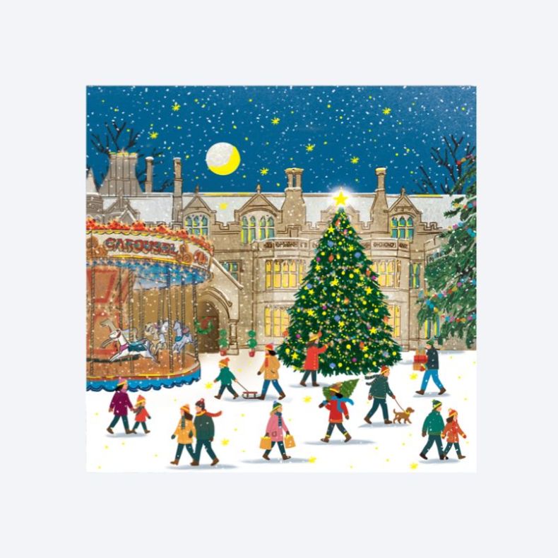 National Trust Tyntesfield Carousel at Christmas Cards Box of 10