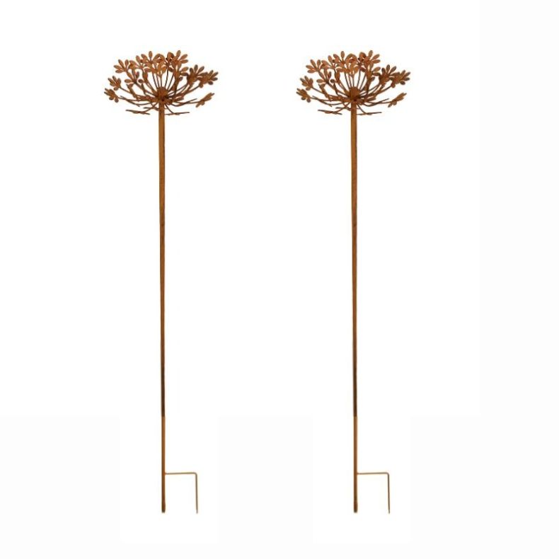 Cow Parsley Plant Stake, set of 2