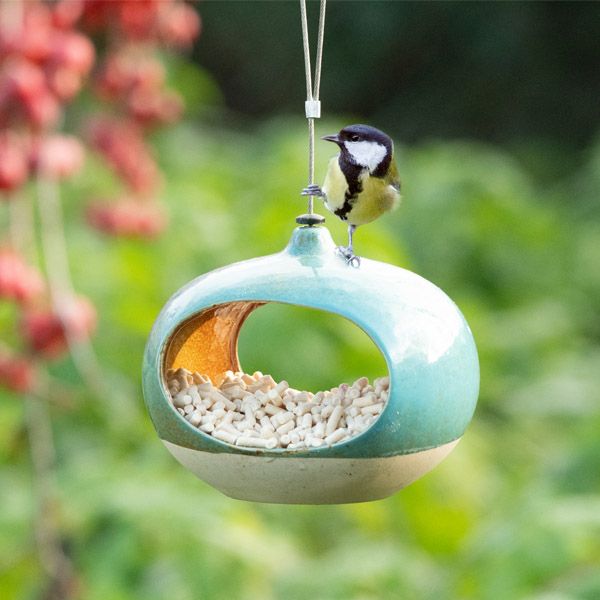 Birds Choice Jay Feeder – Erdnuss-Futterstation Mit Grünem Dach | Aus Recyceltem Poly-Holz, Für Ganze Erdnüsse