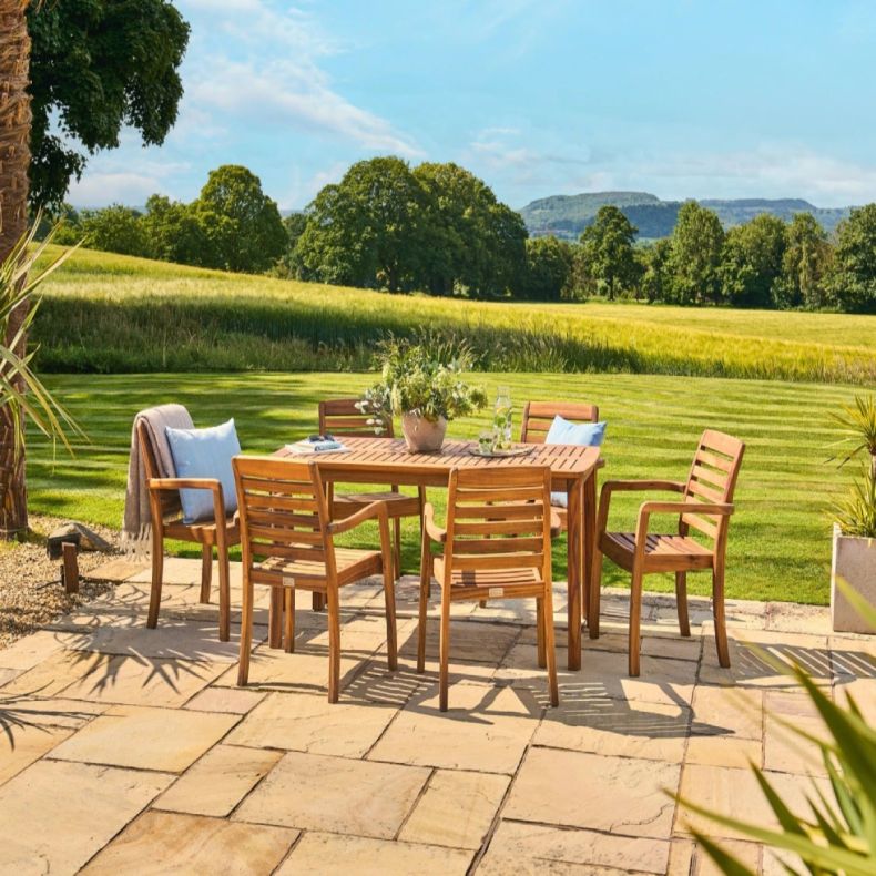 National Trust Cotswold Acacia Wood Rectangular Dining Table