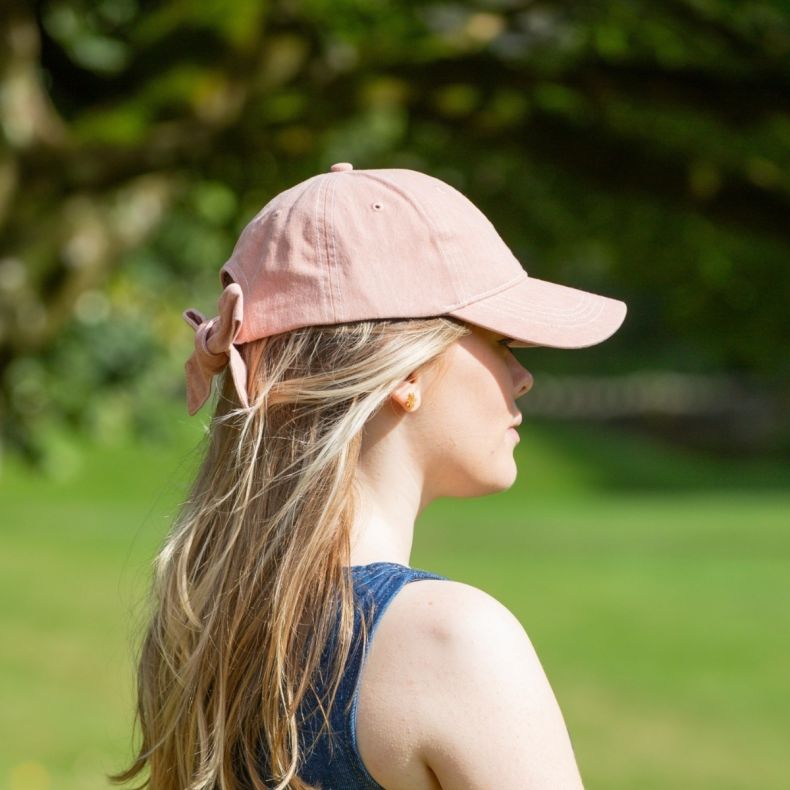 National Trust Pink Bow Back Baseball Cap