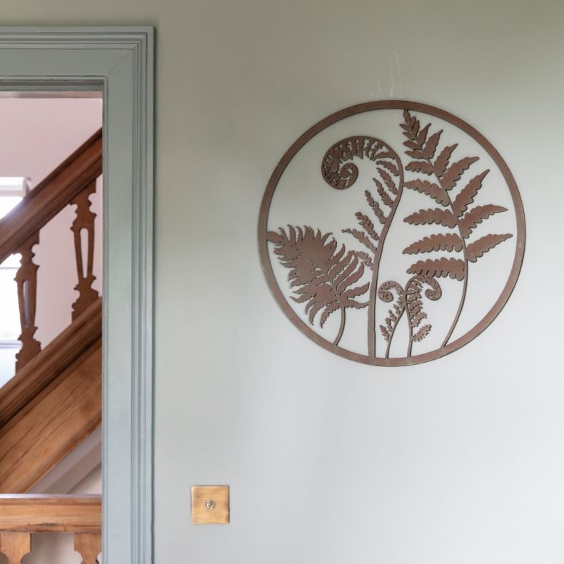 Wild Ferns Round Plaque