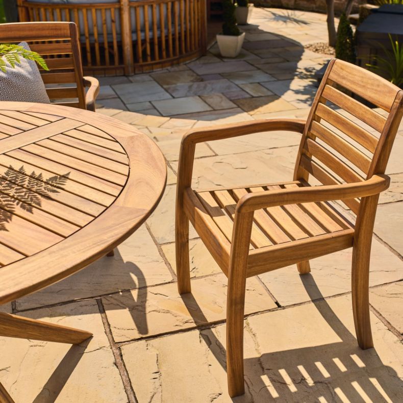 National Trust Cotswold Acacia Wood Armchair