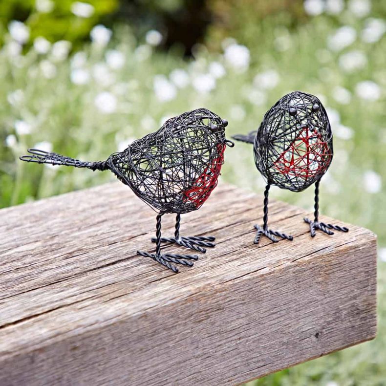 Paper High Wire Robin Decorative Ornament, Set of 2
