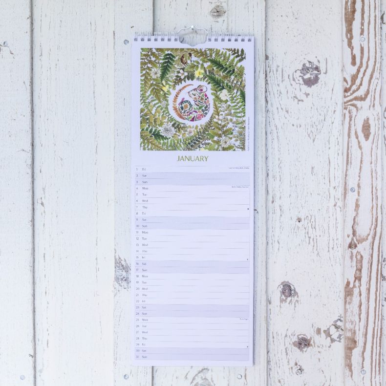 National Trust Wild Press Slim Calendar 2027